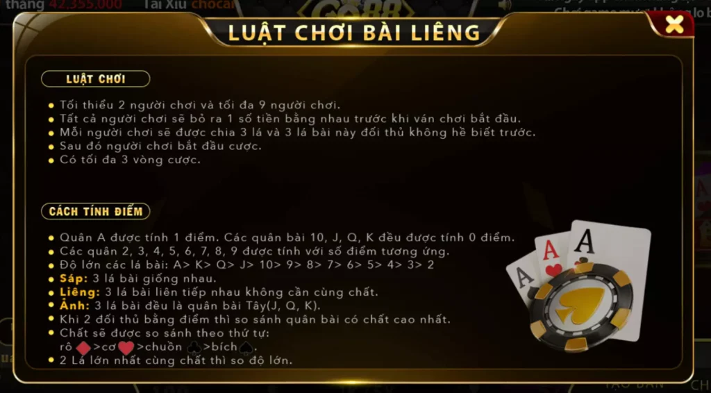 Các chiến thuật đánh liêng hiệu quả Go88 online