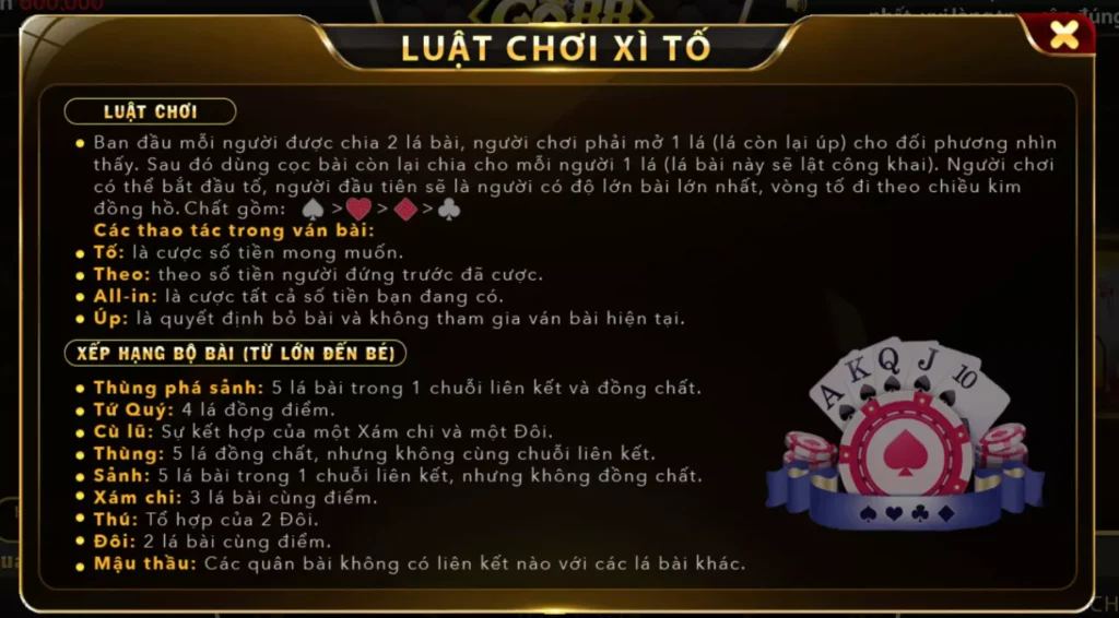 Dùng tiền cược game bài Blackjack Go88 android